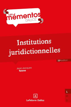 Institutions juridictionnelles (20e édition)