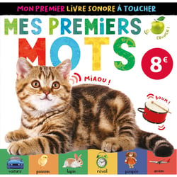 Mon premier livre sonore à toucher : Mes premiers mots