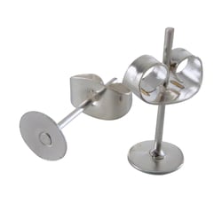 Sachet de 6 Attaches Boucles d'Oreilles Argentées