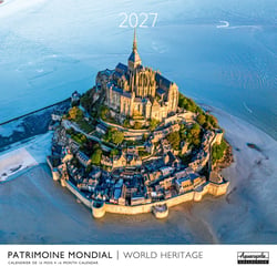 Calendrier 2027 - 30 x 30 cm - patrimoine mondial