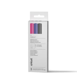 3 feutres infusible ink™ - Cricut™ - 1mm - Collection basics - Noir, fuschia, ultraviolet