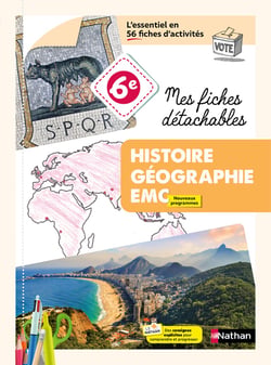 Histoire-Géographie-EMC - 6e - Mes fiches détachables (édition 2026)