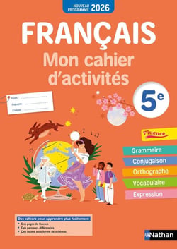Français - 5e - Mon cahier d'activités (édition 2026)