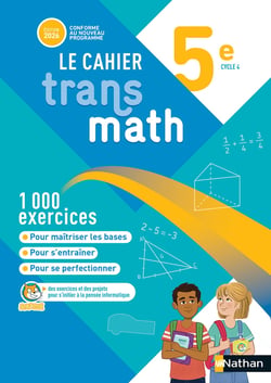 Transmath : 5e - Le cahier élève (édition 2026)