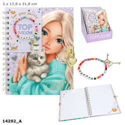 Journal avec cadenas et bracelet - Top Model