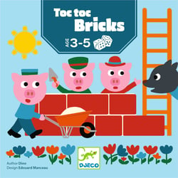 Jeu de dés Toc Toc Bricks - Jeu de société enfant - Djeco