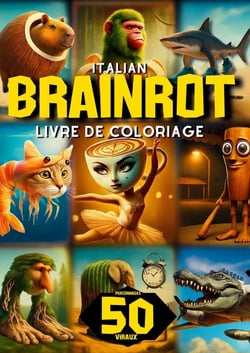 Italian Brainrot Livre de Coloriage : 50 Personnages Viraux à Colorier - Drôles, Creepy et Déjantés pour Enfants