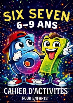 67 Six Seven: Cahier d'activités pour enfants de 6 à 9 ans : Jeux de logique, défis amusants et coloriages inspirés du trend 67