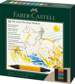 10 feutres Pitt Artist Pen Dual Marker - Faber Castell