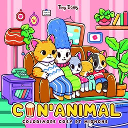 Cin'animal : coloriages cosy et mignons