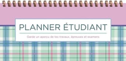 Planner étudiant : lavender tartan
