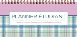 Planner étudiant : lavender tartan