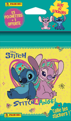 Blister 13 pochettes + 1 offert Stitch - Panini