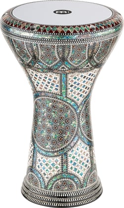Meinl AEED3 Artisan Mosaic Blue Pearl - Doumbek - Aluminium, peau synthétique - 22 x 42,5 cm 