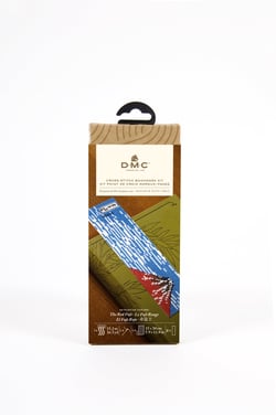 kit point de croix - DMC -  marque pages  - Le Fuji rouge de Hokusai