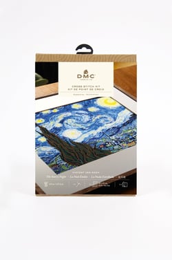 kit point de croix - DMC -  La nuit étoilée de Vincent Van Gogh