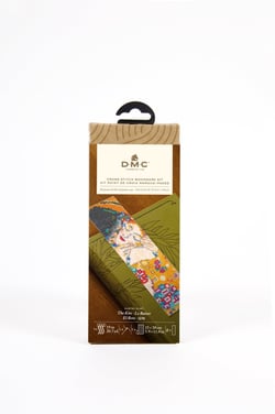 kit point de croix - DMC -  marque pages - Le baiser de Gustav Klimt