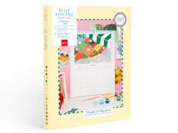 Calendrier à peindre édition 2027 La Petite Épicerie - Petit Pinceau : fruits et Légumes