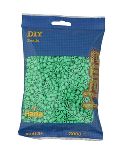 Lot de 3000 perles à repasser MIDI vert clair - Hama