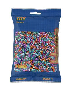 Lot de 3000 perles à repasser MIDI bicolore - Hama
