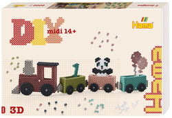 Kit perles à repasser MIDI train anniversaire - Hama