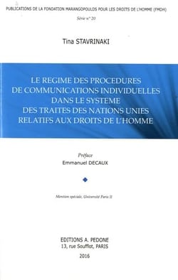 Le regime des procedures de communications individuelles dans le systeme des traites des nations uni