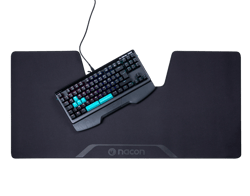 Bundle gaming Nacon - Clavier optique + tapis - Noir