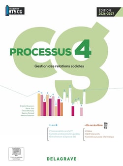 Processus 4 - Gestion des relations sociales : BTS Comptabilité Gestion (CG) - Pochette élève (édition 2026)