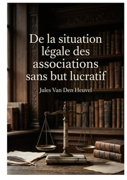 De la situation légale des associations sans but lucratif : Une analyse juridique des associations sans but lucratif en France et en Belgique par Jules Van Den Heuvel.