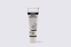 Tube 30 ml de peinture acrylique Pébéo - Studio Acrylics - Fine - blanc vif