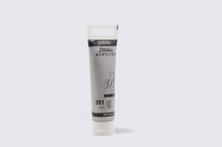 Tube 30 ml de peinture Pébéo Studio Acrylics - Argent - Fine
