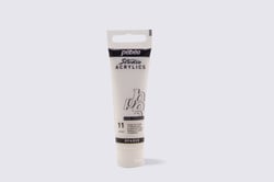 Tube 30 ml de peinture acrylique Pébéo - Studio Acrylics - Fine - blanc de titane