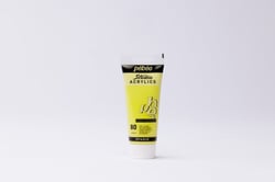 Tube 100 ml de peinture acrylique Pébéo - Studio Acrylics - Fine - vert jaune