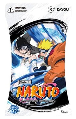 Booster de 8 cartes à collectionner Kayou – Naruto – Heaven Scroll (Parchemin du Ciel) – Produit vendu à l'unité