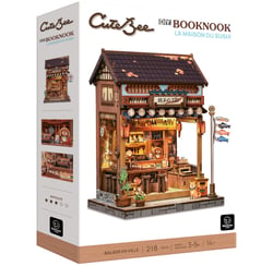 Maquette DIY Book Nook 218 pièces - La maison du sushi - Cutebee