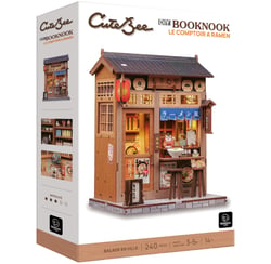 Maquette DIY Book Nook 240 pièces - Le comptoir à ramen - Cutebee