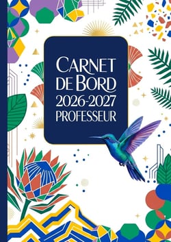 Carnet de bord professeur 2026-2027 : Agenda A4 planificateur enseignant