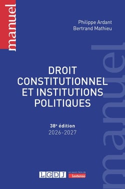 Droit constitutionnel et institutions politiques (édition 2026/2027)