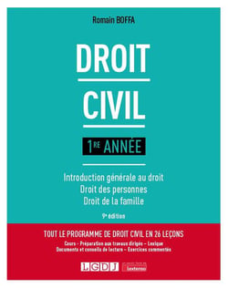 Droit civil 1re année : Introduction générale au droit - Droit des personnes - Droit de la famille (9e édition)