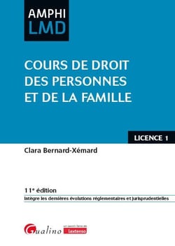 Cours de droit des personnes et de la famille (11e édition)