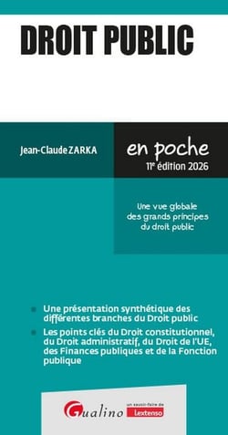 Droit public : Une vue globale des grands principes du droit public (édition 2026/2027)