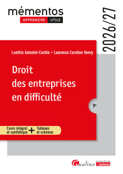 Droit des entreprises en difficulte - un cours clair, structure et accessible pour l'etudiant