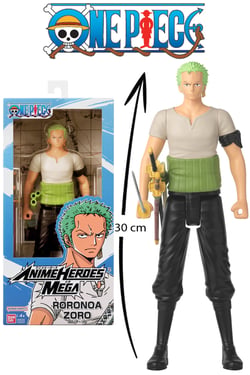Figurine Anime Heroes - One Piece - Zoro - 30 cm