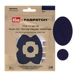 Lot de 3 patchs de réparation Rub on Patch Fabpatch Prym - Mérino marine