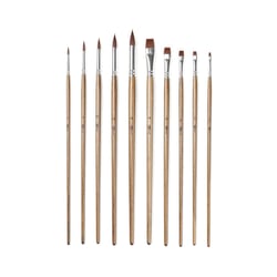 Lot de 10 pinceaux - Peinture acrylique - Monali