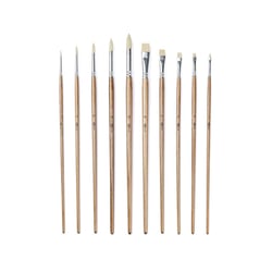 Lot de 10 pinceaux - Peinture à huile - Monali