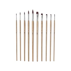 Lot de 10 pinceaux - Peinture acrylique heavy body - Monali