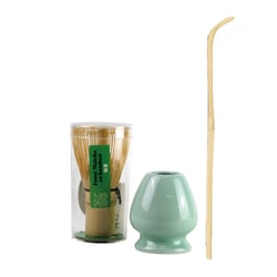 Kit matcha 3 pièces Yoko Design - fouet, cuillère en bambou et repose fouet - Vert