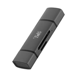 Lecteur USB 3.0 de carte SD & micro SD T'nB - Gris aluminium