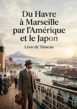 Du Havre à Marseille par l'Amérique et le Japon : Un voyage à travers l'Amérique et le Japon, reliant Le Havre à Marseille.